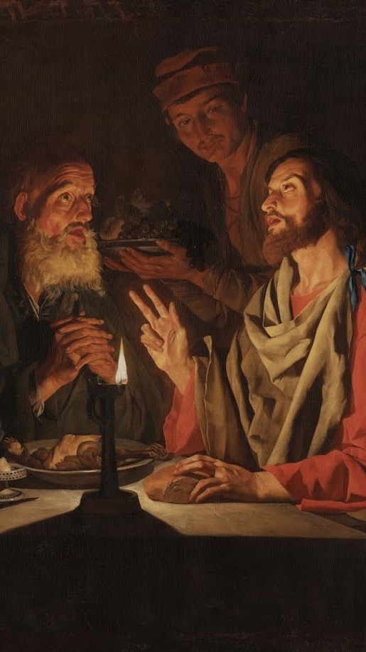 Matthias Stomer (1600-1650 NL) Emmaus Lukas 24, 30-35