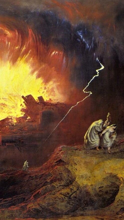 John Martin (1789-1854 GB) Die Zerstörung von Sodom und Gomorra Lukas 17, 28-37