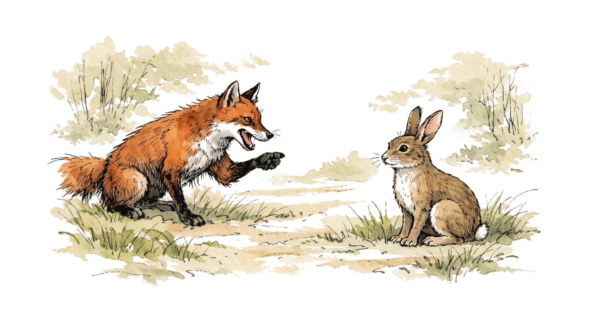 Hase und Fuchs