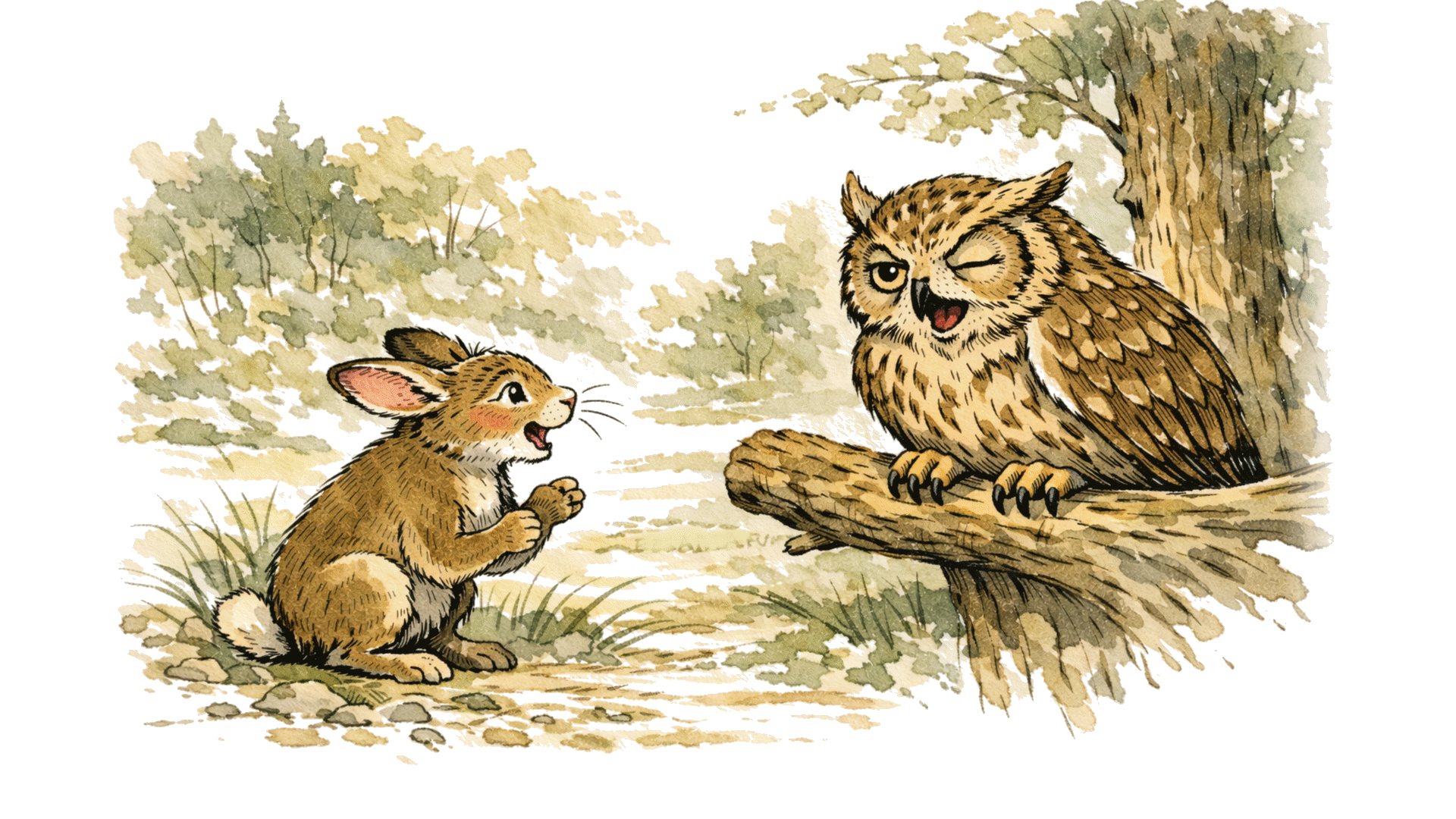 Hase und Uhu