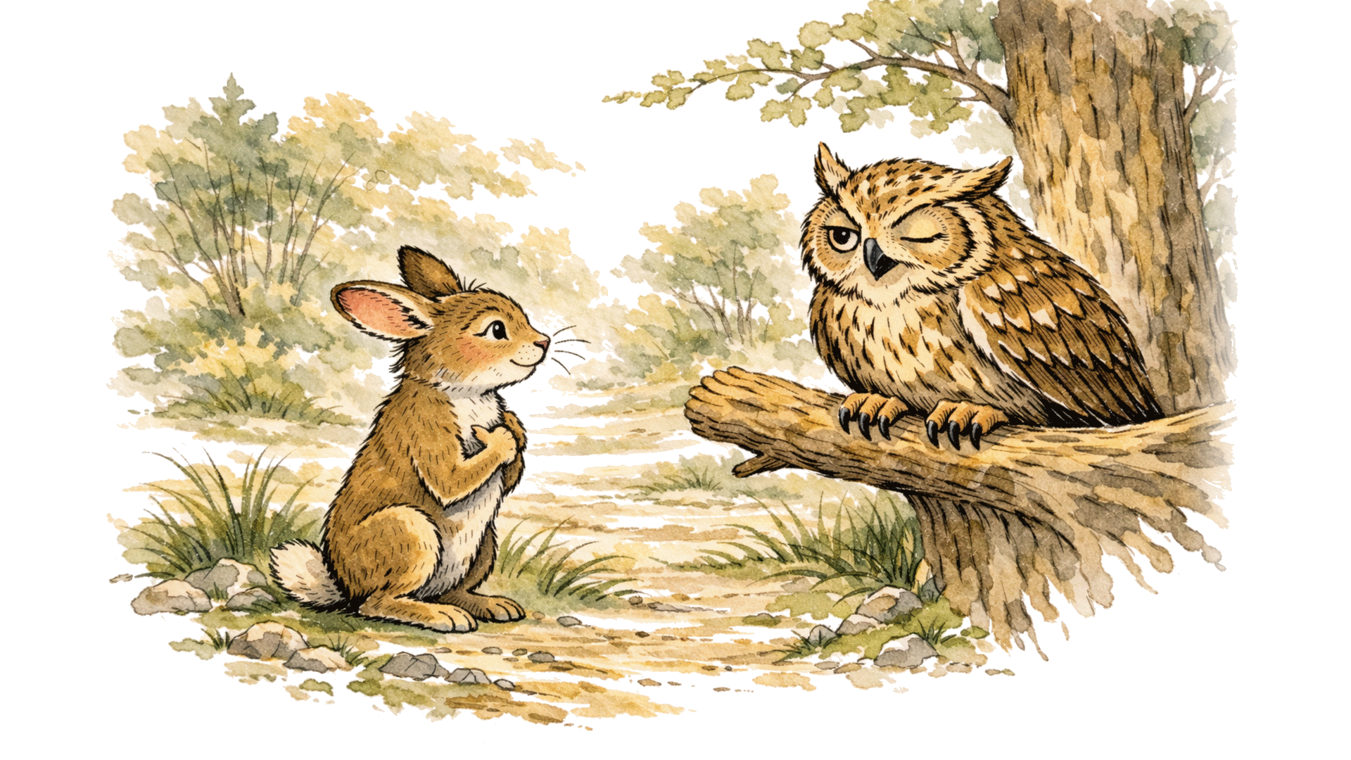 Nachdenklicher Hase